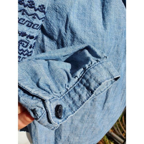 Gap 1969 cotton chambray looking top - Picture 4 of 6